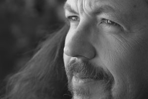 Black and white portrait